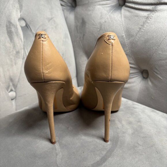 Sam Edelman Hazel Nude Leather Pointed Toe Pumps – Women’s Size 9 - Picture 5 of 9